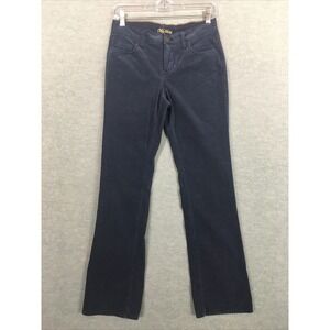 Old Navy Sz 2 Corduroy Bootleg Pants Blue Gray Mid Rise XS 5-Pocket EUC